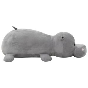 vidaXL hippopotame en peluche Gris