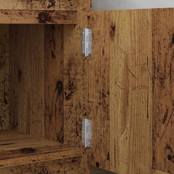 vidaXL Charni&egrave;re Uni 2 pcs Argent&eacute; 58 x 35 x 1 mm Acier