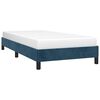 vidaXL Cadre de lit sans matelas bleu fonc&eacute; 90x200 cm velours