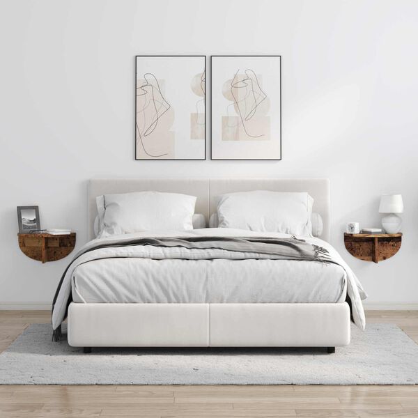 vidaXL &Eacute;tag&egrave;re Murale Bois ancien 38 x 19 x 19 cm Bois d'ing&eacute;nierie