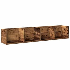 vidaXL &Eacute;tag&egrave;re murale &agrave; CD vieux bois 100x18x18 cm bois d'ing&eacute;nierie