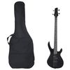 vidaXL Guitare basse &eacute;lectrique pour d&eacute;butants avec sac noir 4/4 46"