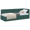 vidaXL Cadre de lit d'angle Vert fonc&eacute; 80 cm x 200 cm Velours