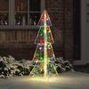 vidaXL Sapin de No&euml;l avec 100 LED Multicolore 120 cm Acrylique