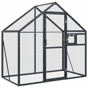 vidaXL Voli&egrave;re anthracite 179x100x185 cm aluminium