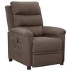 vidaXL Fauteuil inclinable électrique Taupe Tissu