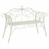 vidaXL Banc de jardin 2-Nombre de places 130 x 47 x 90 cm Acier