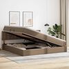 vidaXL Lit avec rangement et matelas Cappuccino 200 x 200 cm
