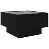 vidaXL Table basse Ch&ecirc;ne noir 50 x 50 x 30 cm Bois d'ing&eacute;nierie