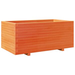 vidaXL Jardini&egrave;re cire marron 110x60x49,5 cm bois de pin massif