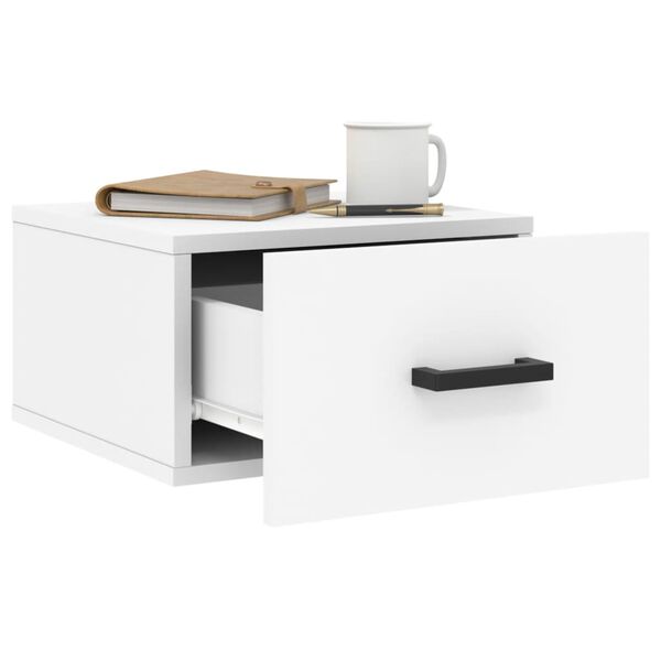 vidaXL Tables de chevet murales 2 pcs blanc 35x35x20 cm