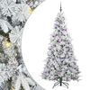 vidaXL Sapin de No&euml;l Artificiel &agrave; Branches Articul&eacute;es Blanc 210 cm