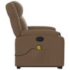 vidaXL Fauteuil de massage inclinable Marron Tissu