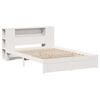vidaXL Lit bibliothèque sans matelas blanc 140x200 cm bois pin massif