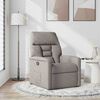 vidaXL Fauteuil inclinable Taupe Tissu