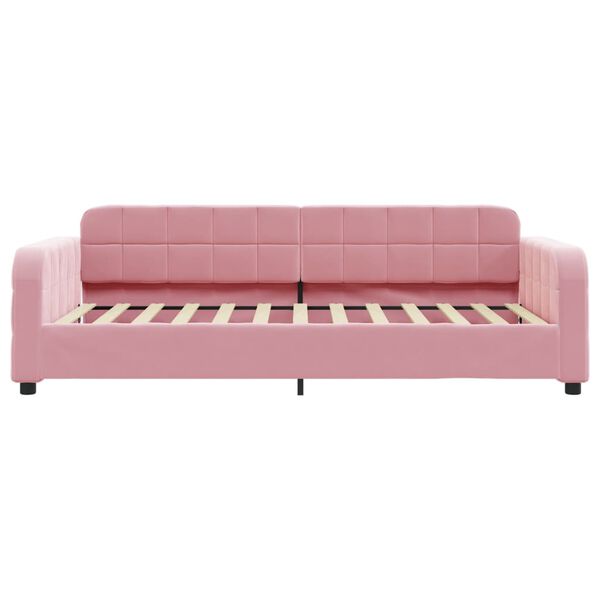 vidaXL Lit de repos sans matelas rose 80x200 cm velours
