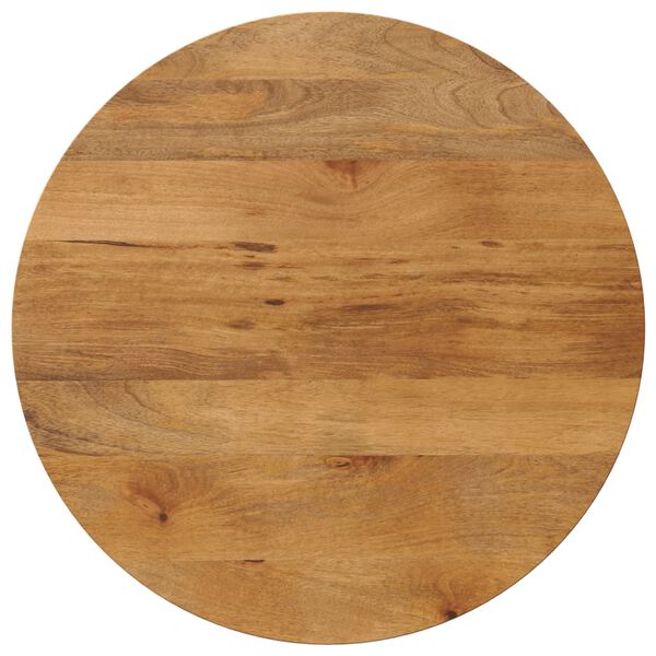 vidaXL Dessus de table Ø 80x3,8 cm rond bois de manguier massif