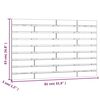 vidaXL Tête de lit murale Blanc 81x3x63 cm Bois massif de pin