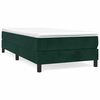 vidaXL Sommier &agrave; lattes de lit avec matelas Vert fonc&eacute; 100x200 cm