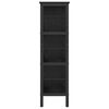 vidaXL &Eacute;tag&egrave;re Ch&ecirc;ne noir 82 x 32 x 112 cm Bois d'ing&eacute;nierie