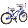 vidaXL V&eacute;lo pour Enfants 18 Pouces pour les 5-7 ans Bleu fonc&eacute;