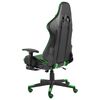 vidaXL Chaise de jeu pivotante avec repose-pied Vert PVC
