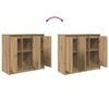 vidaXL Buffet chêne artisanal 85x34x76 cm bois d'ingénierie