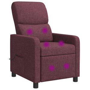 vidaXL Fauteuil inclinable Pourpre Tissu