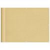 vidaXL &Eacute;cran de balcon sable 75x700 cm 100% polyester oxford