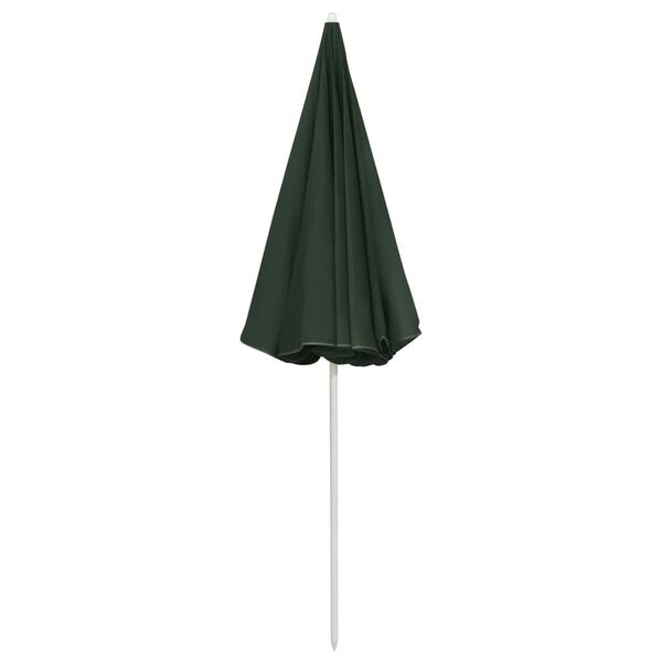 vidaXL Parasol de plage vert 240 cm