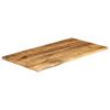 vidaXL Dessus de table 120x60x2,5cm bord vif bois massif manguier brut