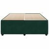 vidaXL Cadre de lit sans matelas vert fonc&eacute; 160x200 cm velours