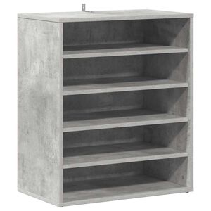 vidaXL Armoire &agrave; chaussures Gris b&eacute;ton 60x35x70 cm Bois d&rsquo;ing&eacute;nierie