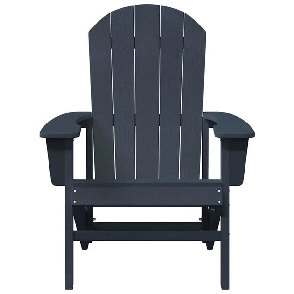 vidaXL Chaise Adirondack Bleu marine 82 x 74 x 92 cm HDPE