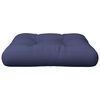vidaXL Coussin de palette bleu marine 60x61,5x10 cm tissu