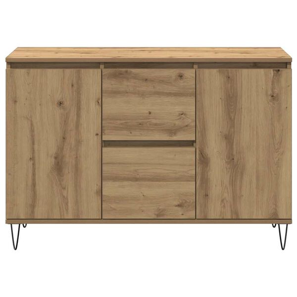 vidaXL Buffet ch&ecirc;ne artisanal 101,5x35x70 cm bois d'ing&eacute;nierie