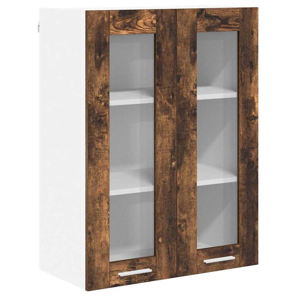 vidaXL Armoire suspendue Ch&ecirc;ne fum&eacute; 60 x 31 x 80 cm Bois d'ing&eacute;nierie