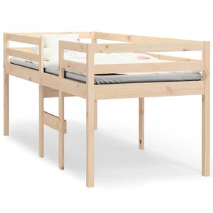 vidaXL Lit haut sans matelas 90x200 cm bois de pin massif