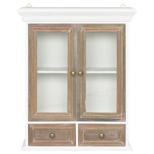 vidaXL Armoire murale Blanc 49x22x59 cm Bois d'ingénierie