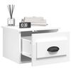 vidaXL Tables de chevet murales 2 pcs blanc 41,5x36x28 cm