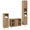 vidaXL Ensemble de mobilier de salle de bain 3 pcs Ch&ecirc;ne artisanal