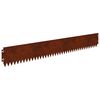vidaXL Bordure de Pelouse 20 pc 103 x 15 cm Acier Rouill&eacute;