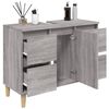 vidaXL Meuble d'évier sonoma gris 80x33x60 cm bois d'ingénierie
