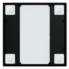 vidaXL Miroir mural Noir 40x40 cm m&eacute;tal