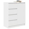 vidaXL Buffet avec tiroirs blanc 71x35x84 cm bois d'ing&eacute;nierie