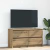 vidaXL Meuble TV ch&ecirc;ne artisanal 100x35x54 cm bois d'ing&eacute;nierie