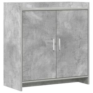 vidaXL Buffet Gris b&eacute;ton 72 x 36 x 80 cm Bois d'ing&eacute;nierie