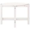 vidaXL Table basse Blanc 118x63x45 cm Bois massif de pin