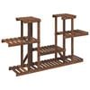 vidaXL Support &agrave; fleurs 110x25x73 cm bois massif de sapin