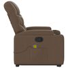 vidaXL Fauteuil de massage inclinable Marron Tissu
